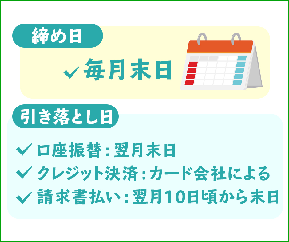 まずはドコモの引き落とし日を知ろう！